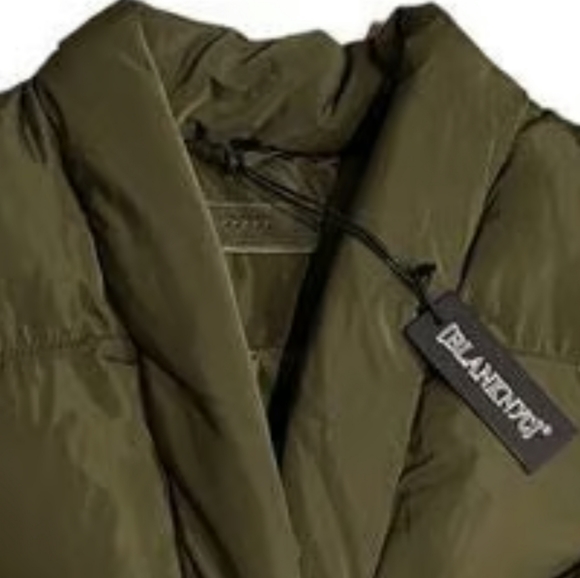 BLANK NYC Women's Casual Luxury Clothing Nylon Quilted Sleeveless Vest Green (S) - Picture 3 of 6